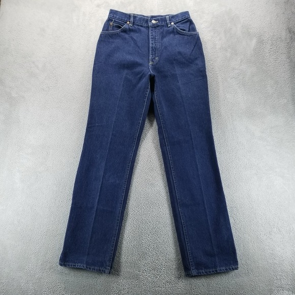 Lee Denim - VTG Lee Jeans Womens 14 Blue Straight High Rise Made in USA Union 80s Talon